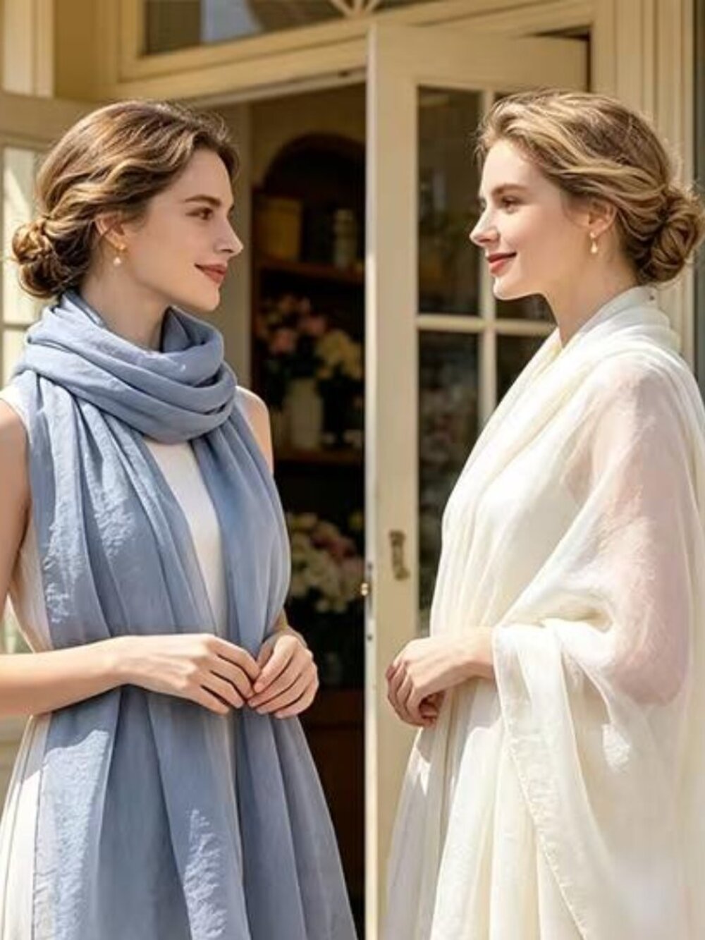 SILK SCARVES (Set of 2)